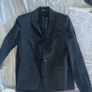 Navy Blue Theory Skirt Suit